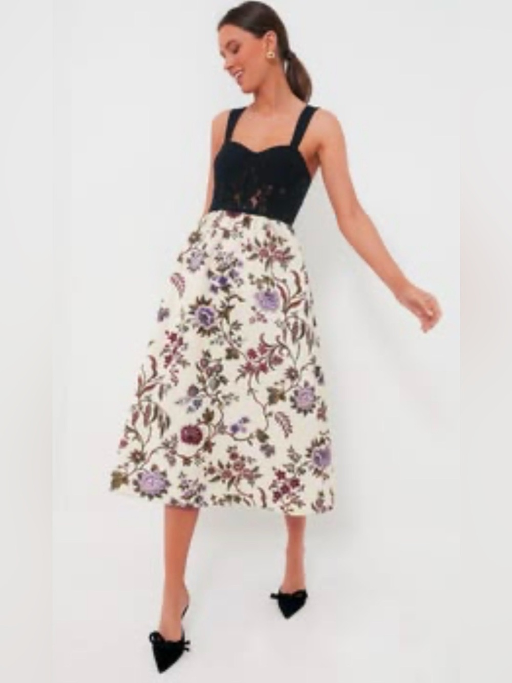 Tuckernuck Lace Bustier midi dress Small